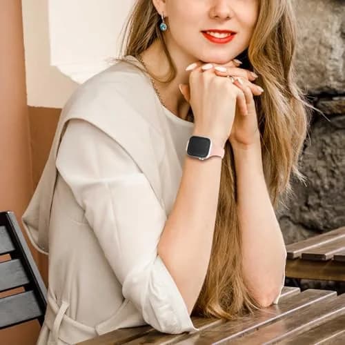 Eilesuny Slim Thin Bands Compatible with Apple Watch 38mm 40mm 41mm 42mm 44mm 45mm 46mm 49mm | 6 Pack Silicone Sport Strap for iWatch Series 11/10/9/8/7/6/5/4/3/2/1 Ultra SE thumbnail 4