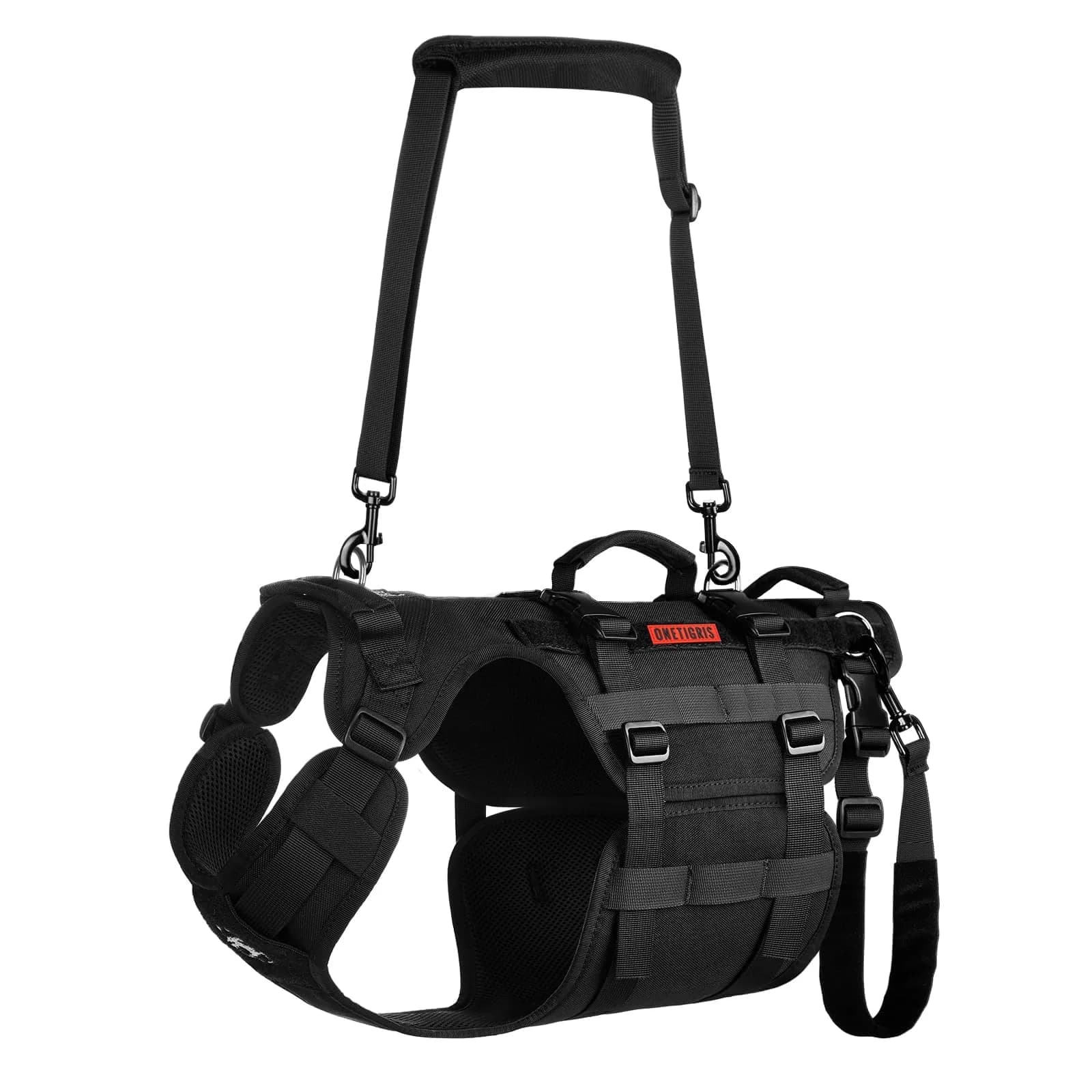 ONETIGRIS Dog Lift Harness for Small Dogs | Full Body Support with Handles, Mobility Aid, Hip Brace (Black, Small) - main product image