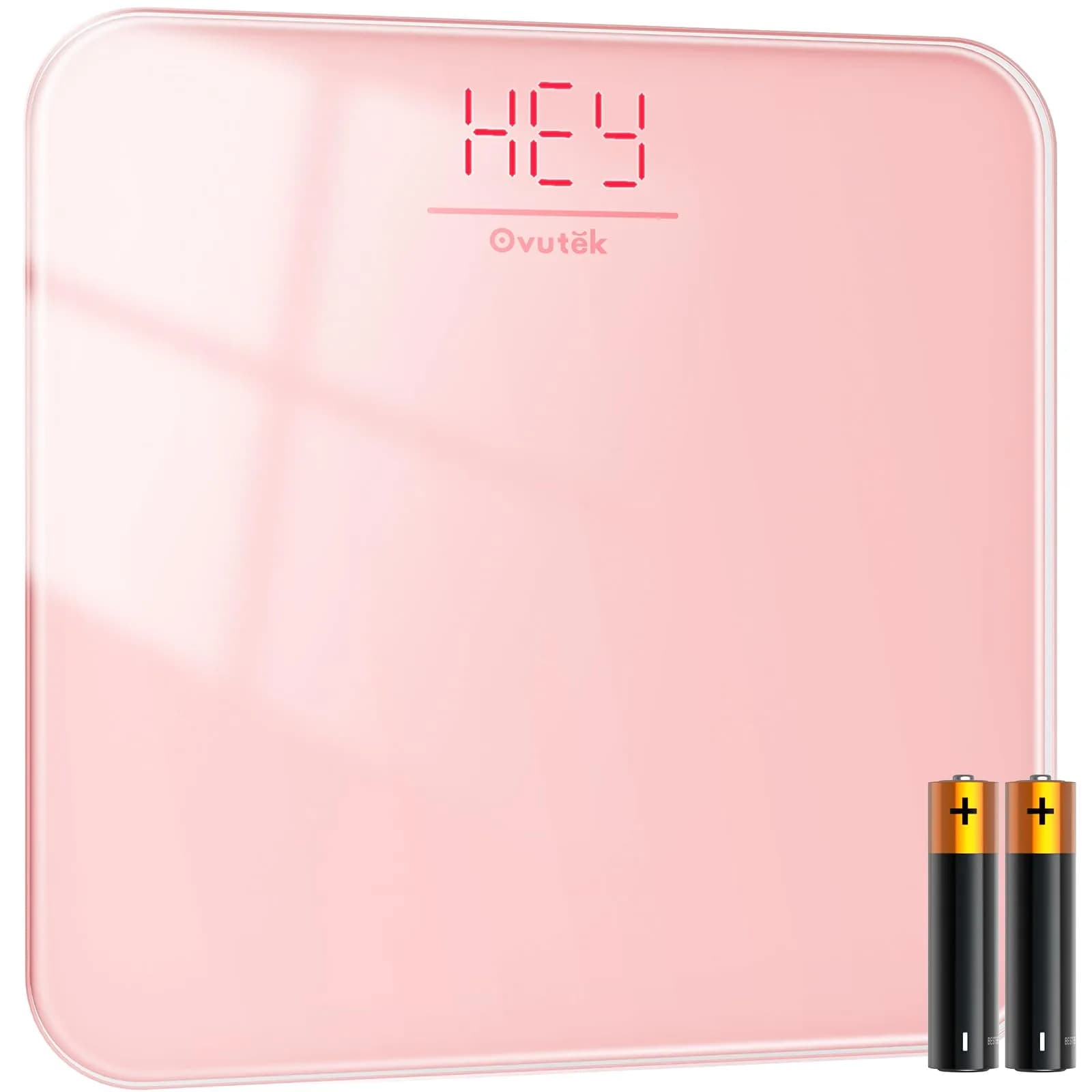 Ovutek Digital Body Weight Scale 26cm (10.2in) | Professional Accuracy — Pink / 10.2*10.2in