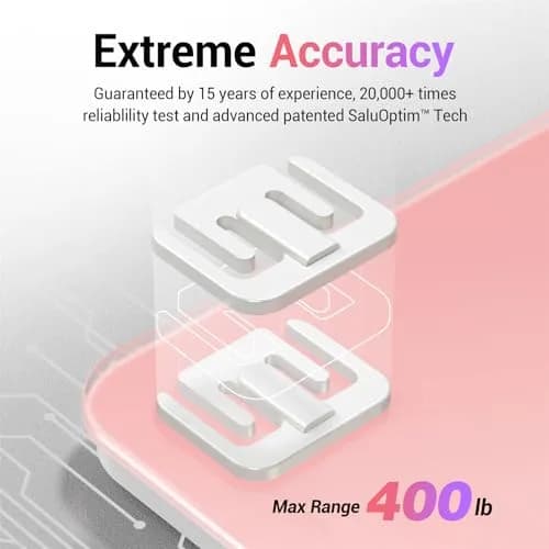 Ovutek Pink Digital Body Weight Scale 181 kg (400 lb) | Accurate to 0.1 lb thumbnail 5