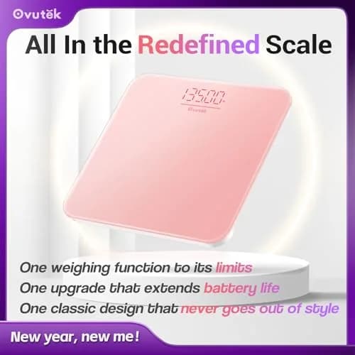 Ovutek Pink Digital Body Weight Scale 181 kg (400 lb) | Accurate to 0.1 lb thumbnail 8