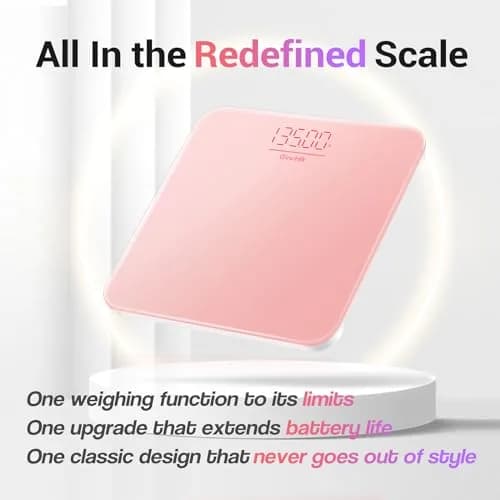 Ovutek Pink Digital Body Weight Scale 181 kg (400 lb) | Accurate to 0.1 lb thumbnail 2