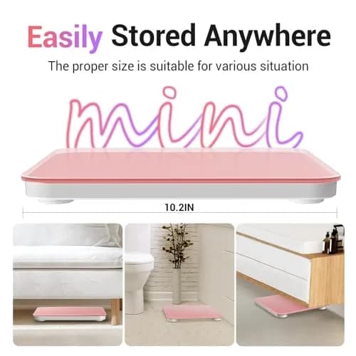 Ovutek Pink Digital Body Weight Scale 181 kg (400 lb) | Accurate to 0.1 lb thumbnail 3