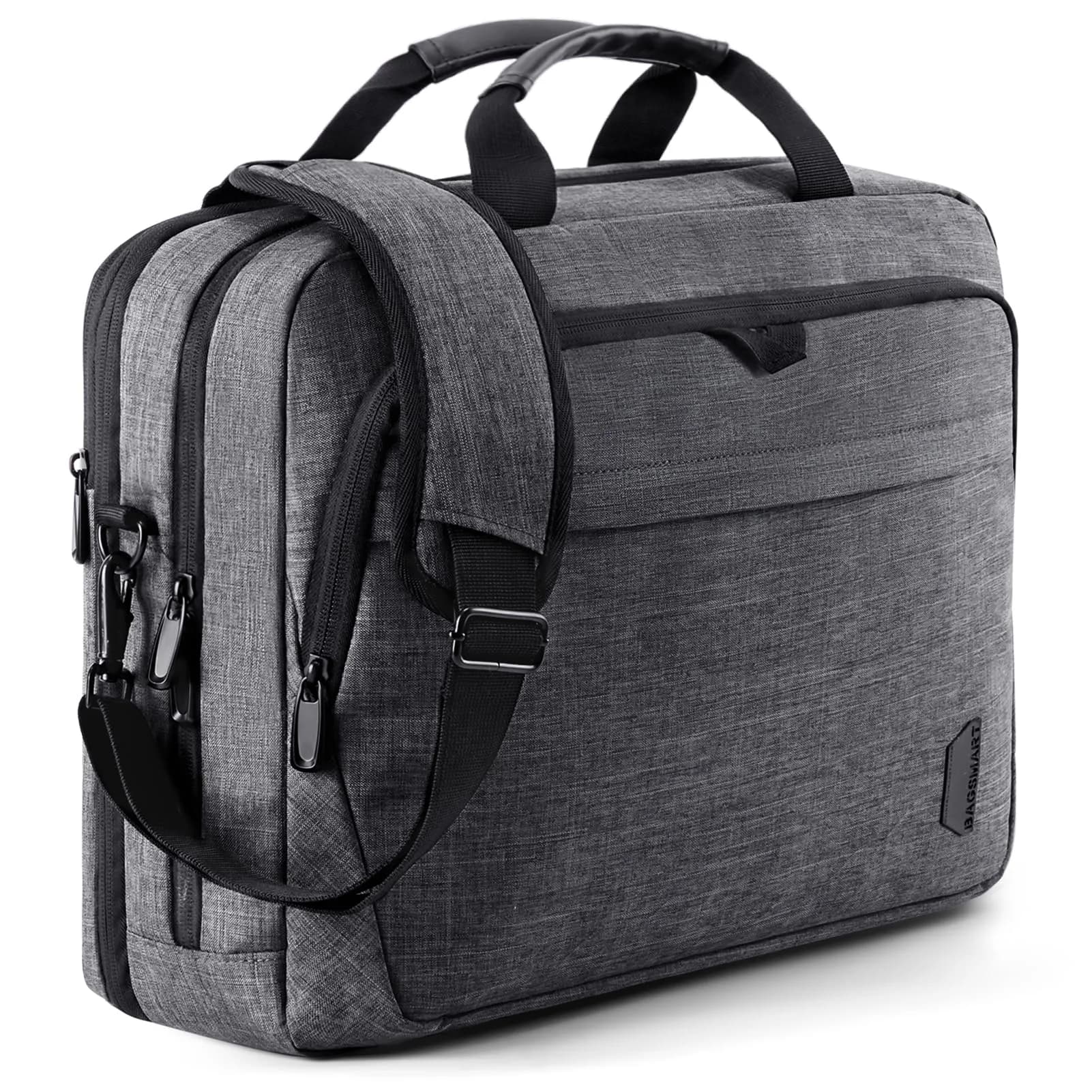 BAGSMART 17.3 Inch Expandable Laptop Briefcase | Water-Resistant Business Travel Bag - main product image