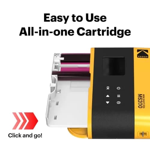 KODAK Mini Shot 2 ERA Instant Camera and Photo Printer Yellow 2-in-1 | 24Bit Color 4PASS Prints thumbnail 5