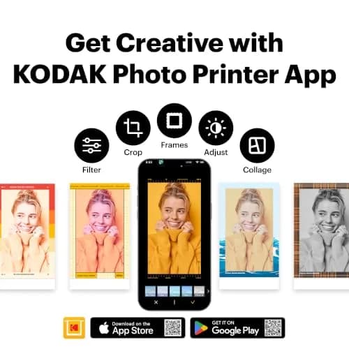 KODAK Mini Shot 2 ERA Instant Camera and Photo Printer Yellow 2-in-1 | 24Bit Color 4PASS Prints thumbnail 7