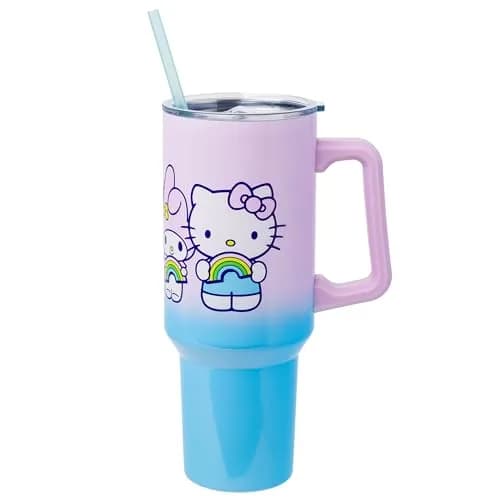 Silver Buffalo Sanrio Hello Kitty and Friends Stainless Steel Tumbler, 40oz | Double Wall Vacuum Insulated, Durable, Fits in Standard Cup Holder thumbnail 1