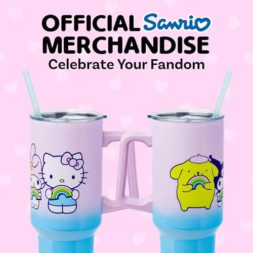 Silver Buffalo Sanrio Hello Kitty and Friends Stainless Steel Tumbler, 40oz | Double Wall Vacuum Insulated, Durable, Fits in Standard Cup Holder thumbnail 3