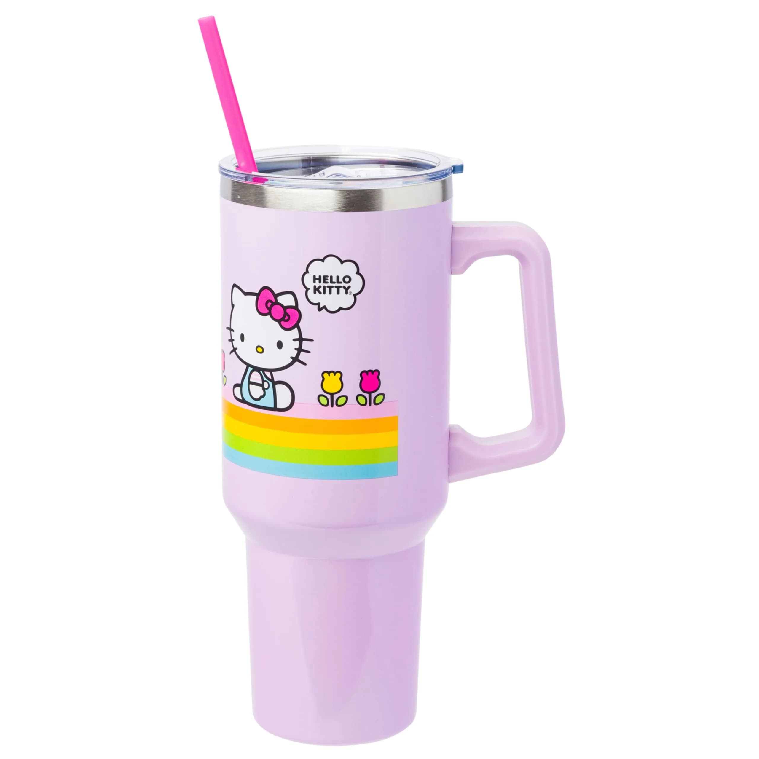 Silver Buffalo Care Bears Grumpy Bear Stainless Steel Tumbler 1.18 L (40 oz) | Insulated for Hot & Cold Drinks — Hello Kitty Spring and Summer