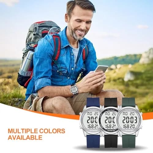 Hearkent Pedometer Watch for Walking for Senior Step Counter Watch | Waterproof, Large Display, Simple Control thumbnail 8