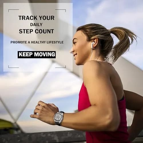Hearkent Pedometer Watch for Walking for Senior Step Counter Watch | Simple, Waterproof, Large Display thumbnail 6