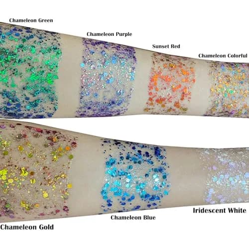 MEICOLY Chameleon Gold Body Glitter Gel 50g (1.76 oz) | Color Changing Sparkle for Festivals thumbnail 6