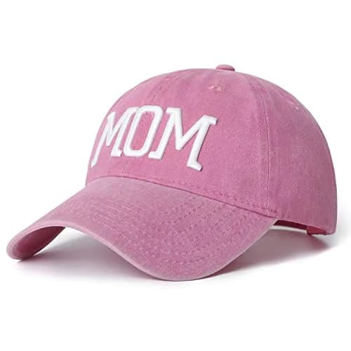 Aeonda Mom Dad Embroidered Baseball Caps Set of 2 Adjustable Cotton Hats | Pigment-Dyed Vintage Style thumbnail 5