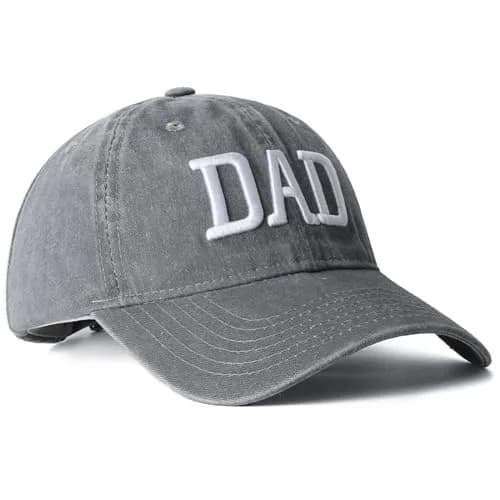 Aeonda Mom Dad Embroidered Baseball Caps Set of 2 Adjustable Cotton Hats | Matching Couple Gifts thumbnail 3