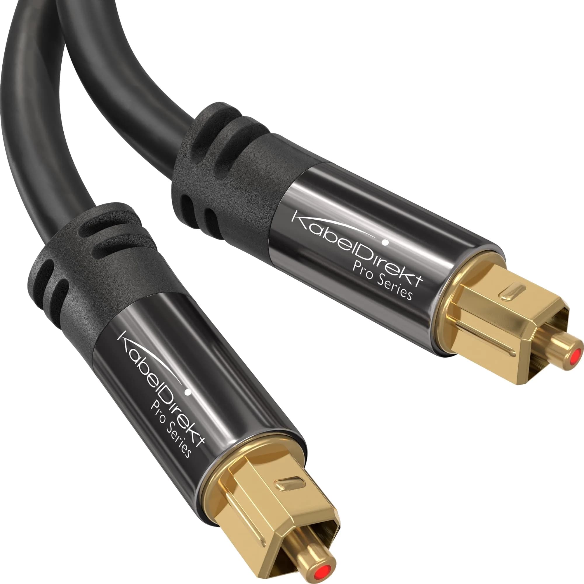 KabelDirekt 20 ft Optical Audio Cable | S/PDIF Digital Fiber Optic Cord for Soundbar