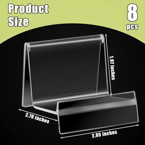 Weysat Clear Acrylic Handbag Display Stands 7.5 cm (2.95 in) | 12 Pcs Pack thumbnail 2