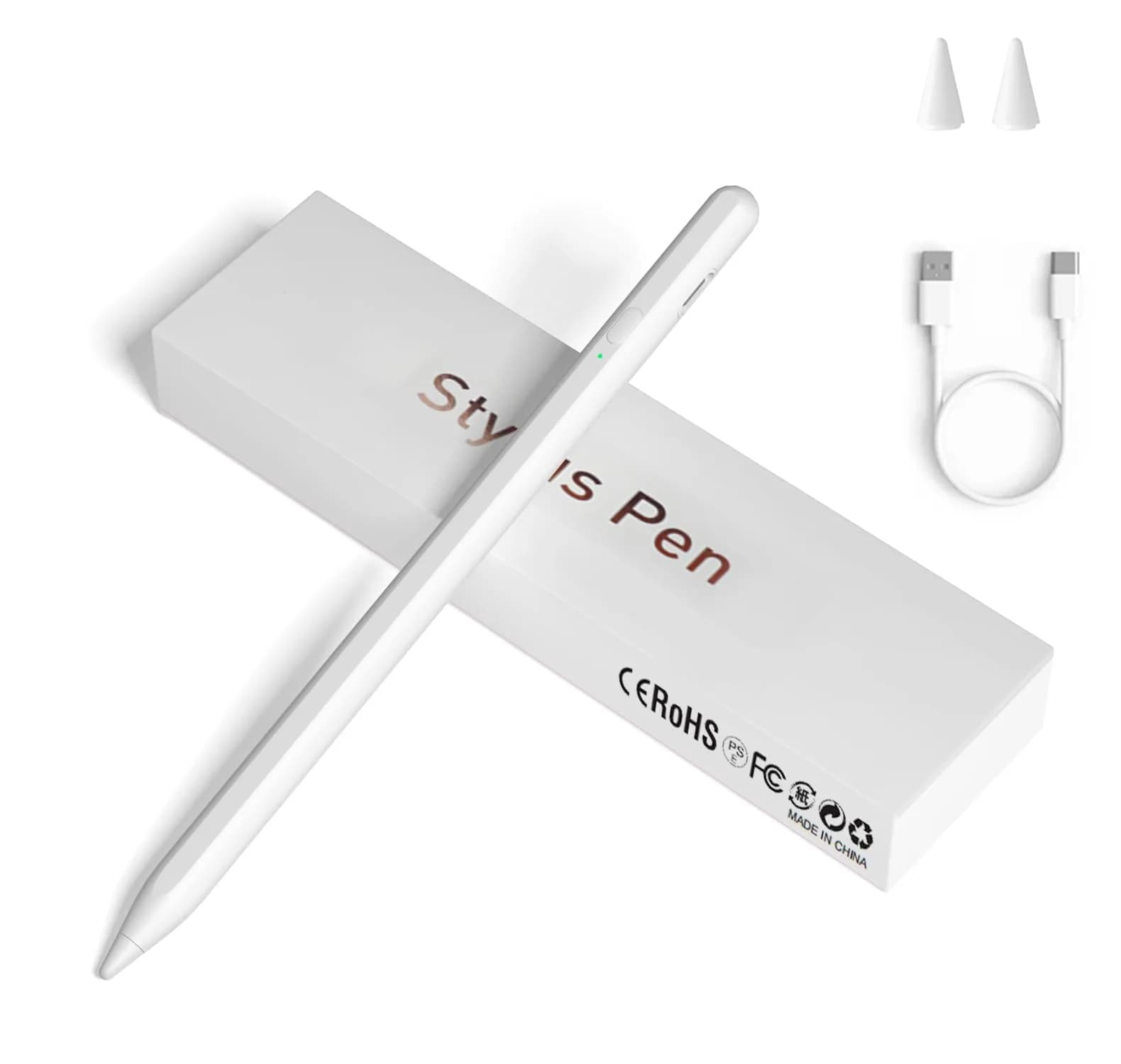 JXYHMY Universal Stylus Pen for Touch Screens, White | Compatible with iPhone, iPad, Android Devices (6.5 inches) — white