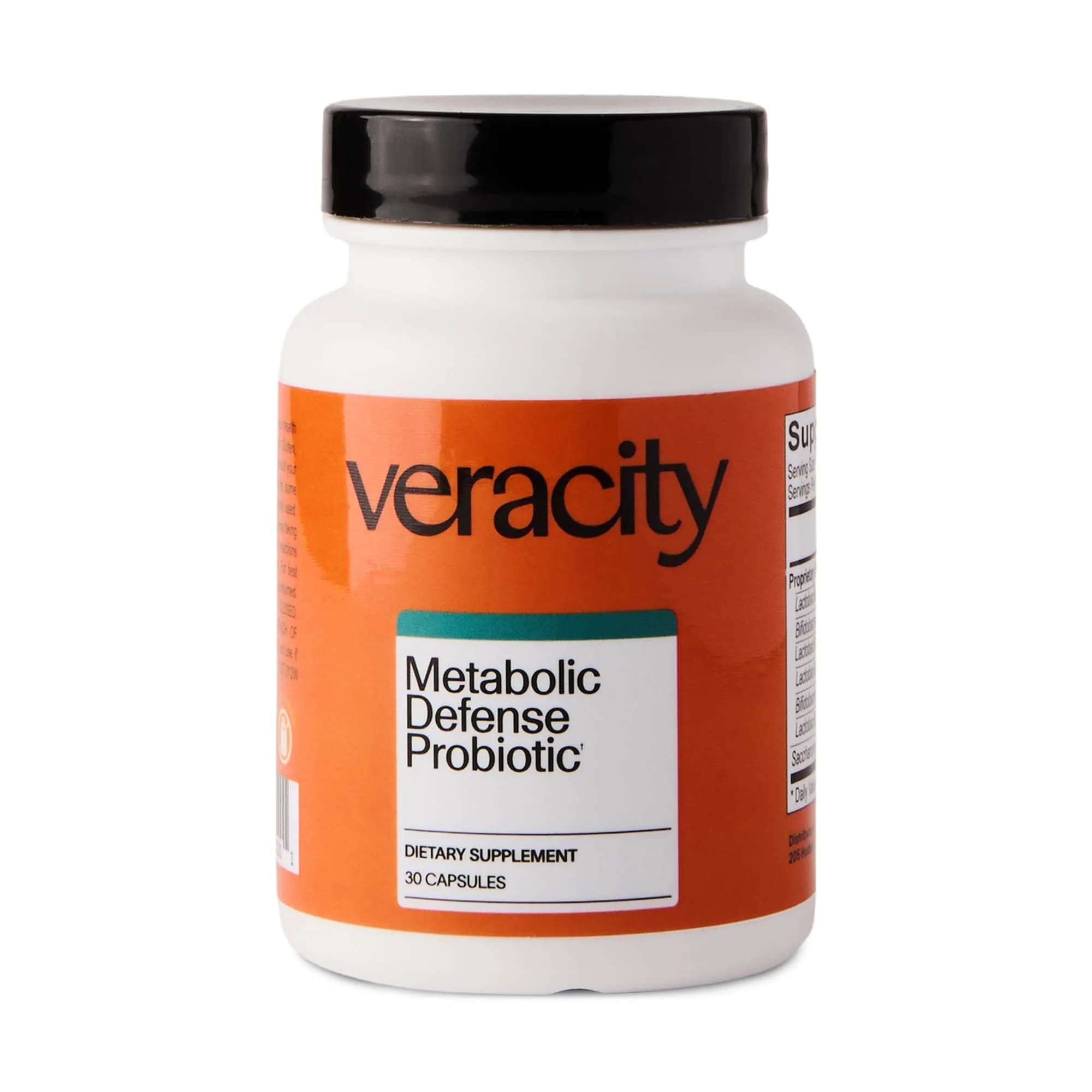 Veracity Metabolic Defense Probiotic Supplement - 6 Strains | Digestive & Hormone Support for Women & Men - main product image