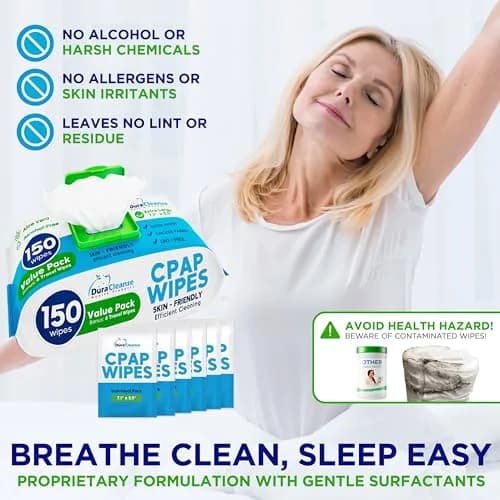 Dura Cleanse Bulk CPAP Cleaning Wipes XL Moist for Masks & Hoses 624 Count (Pack of 4) | Quick Daily Clean No Soaking thumbnail 5