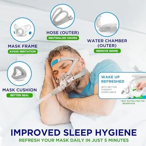Dura Cleanse Bulk CPAP Cleaning Wipes XL Moist for Masks & Hoses 624 Count (Pack of 4) | Quick Daily Clean No Soaking thumbnail 3
