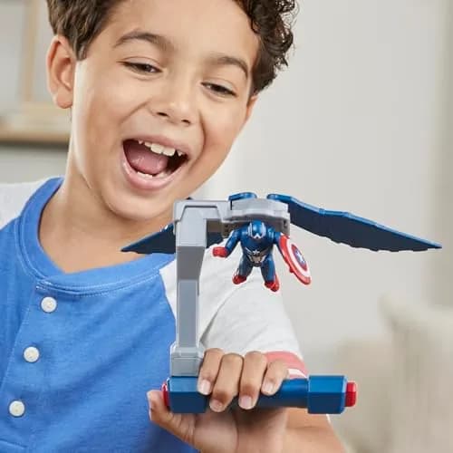 Marvel Epic Hero Series Captain America Flight Control Action Figure 10 cm (4-inch) | ASTM-Tested Toy for Kids 4+ thumbnail 6