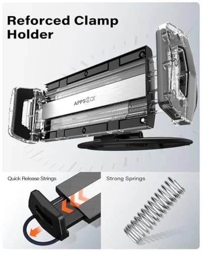 APPS2Car CD Slot Tablet Mount Holder for 4.7-13" Devices | Secure 360° Rotation for Road Trips thumbnail 6