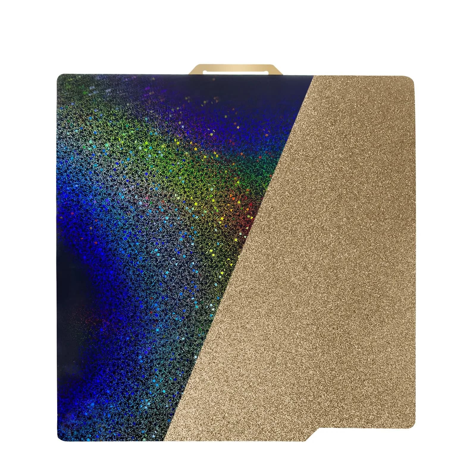 IdeaFormer-3D PEH Build Plate for Bambu Lab X1/X1C/X1E/A1/P1P/P1S/P2S/X2D 256x256mm | Double Sided Smooth Holographic Print Plate — Starry+Textured PEI