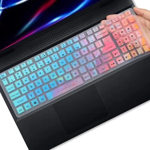 MUBUY-GOL Keyboard Cover for Acer Nitro 5 & Predator Helios 300 15.6" & 17.3" | Waterproof & Washable thumbnail 1