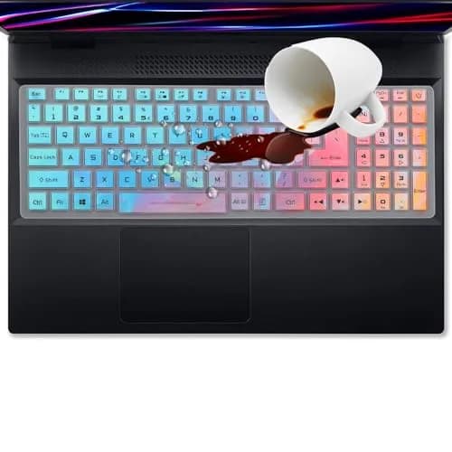 MUBUY-GOL Keyboard Cover for Acer Nitro 5 & Predator Helios 300 15.6" & 17.3" | Waterproof & Washable thumbnail 6