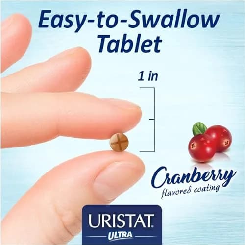 URISTAT Ultra UTI Relief Pack | 1 UTI Test Strip & 12 Tablets | Cranberry Flavor | Pack of 2 thumbnail 6