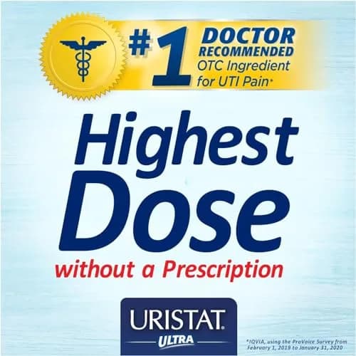 URISTAT Ultra UTI Relief Pack | 1 UTI Test Strip & 12 Tablets | Cranberry Flavor | Pack of 2 thumbnail 3