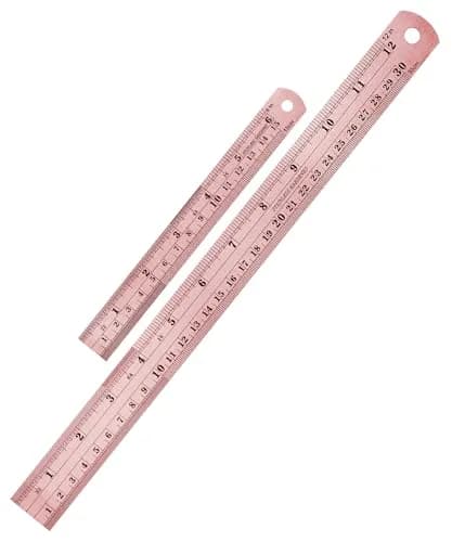 Mr. Pen- Metal Straight Edge Ruler, 2 Pack, 6" and 12" | Durable Stainless Steel, Precise Measurements thumbnail 1
