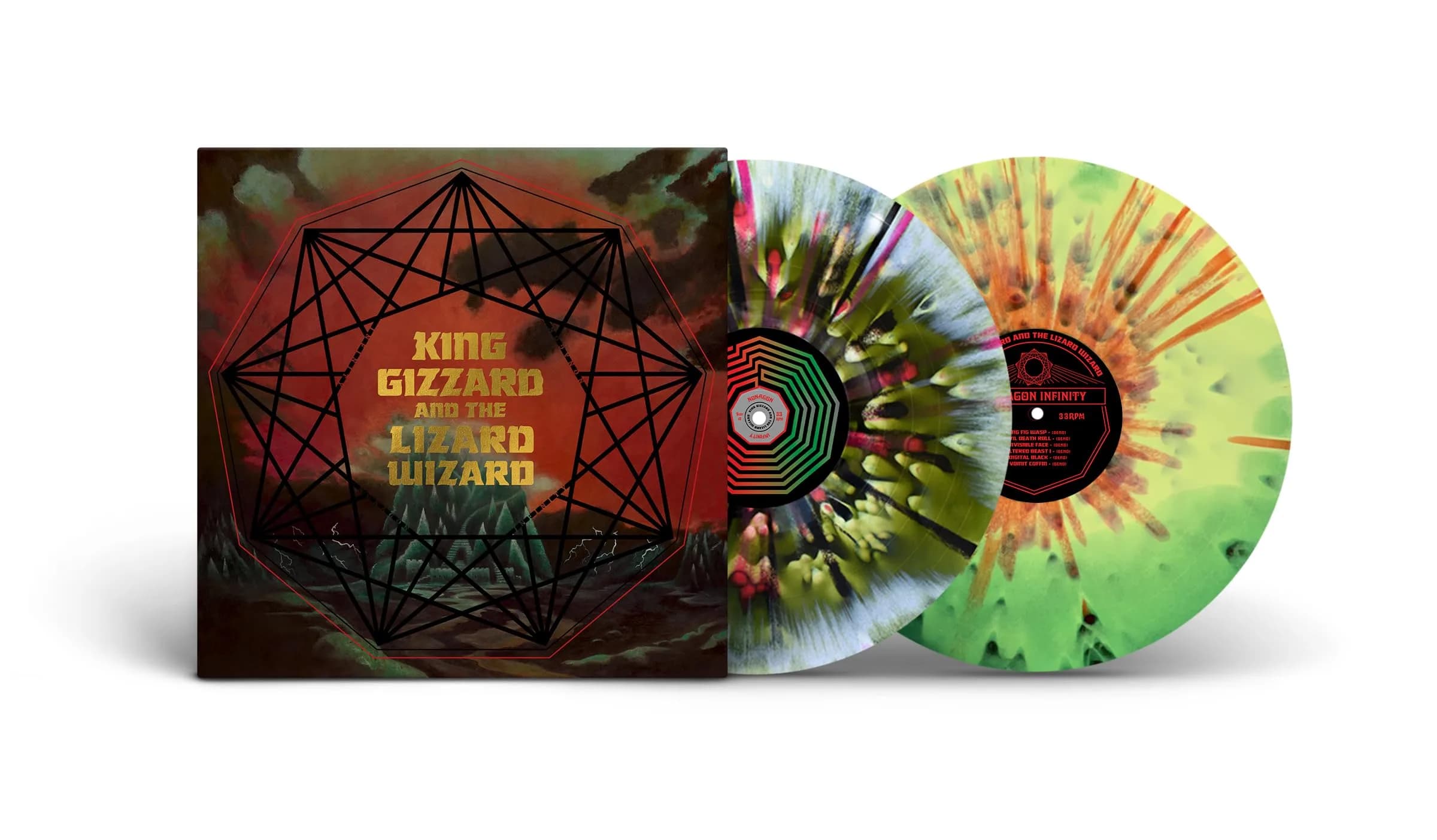 King Gizzard & the Lizard Wizard Nonagon Infinity (Alien Warp Drive Edition) 2xLP Deluxe Vinyl | Infinite Loop, Demos & Poster - main product image