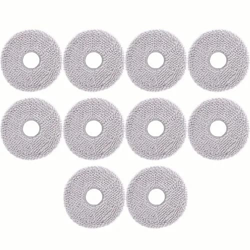 Electropan 10pcs Microfiber Mop Pads for Ecovacs Deebot X1 Omni/T20 Omni/X2 Omni/T30S/Yeedi M12 Pro+ Robot Vacuums thumbnail 1