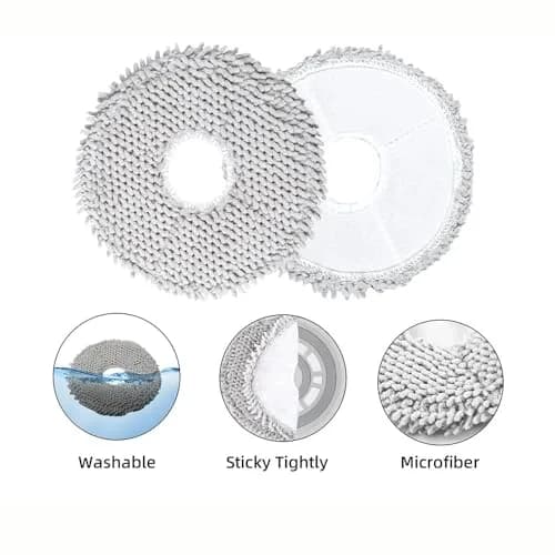Electropan 10pcs Microfiber Mop Pads for Ecovacs Deebot X1 Omni/T20 Omni/X2 Omni/T30S/Yeedi M12 Pro+ Robot Vacuums thumbnail 8