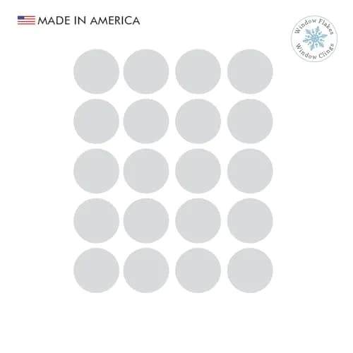 Window Flakes 22 Pack Etched Glass Safety Stickers 50mm (2 Inch) | Prevent Bird Strikes & Accidents thumbnail 7