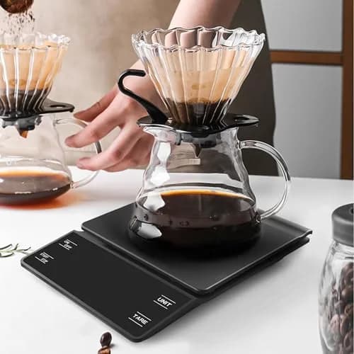 Nkove Digital Coffee Scale with Timer, 0.1g Precision, 3kg Capacity | Compact & Accurate for Home & Cafe thumbnail 7