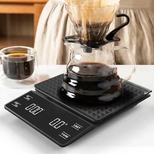 Nkove Digital Coffee Scale with Timer, 0.1g Precision, 3kg Capacity | Compact & Accurate for Home & Cafe thumbnail 8