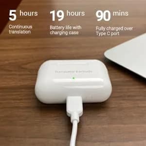 ANFIER M6 Translator Earbuds with Offline Package | 144 Languages & Accents, 0.5s Rapid Translation thumbnail 2