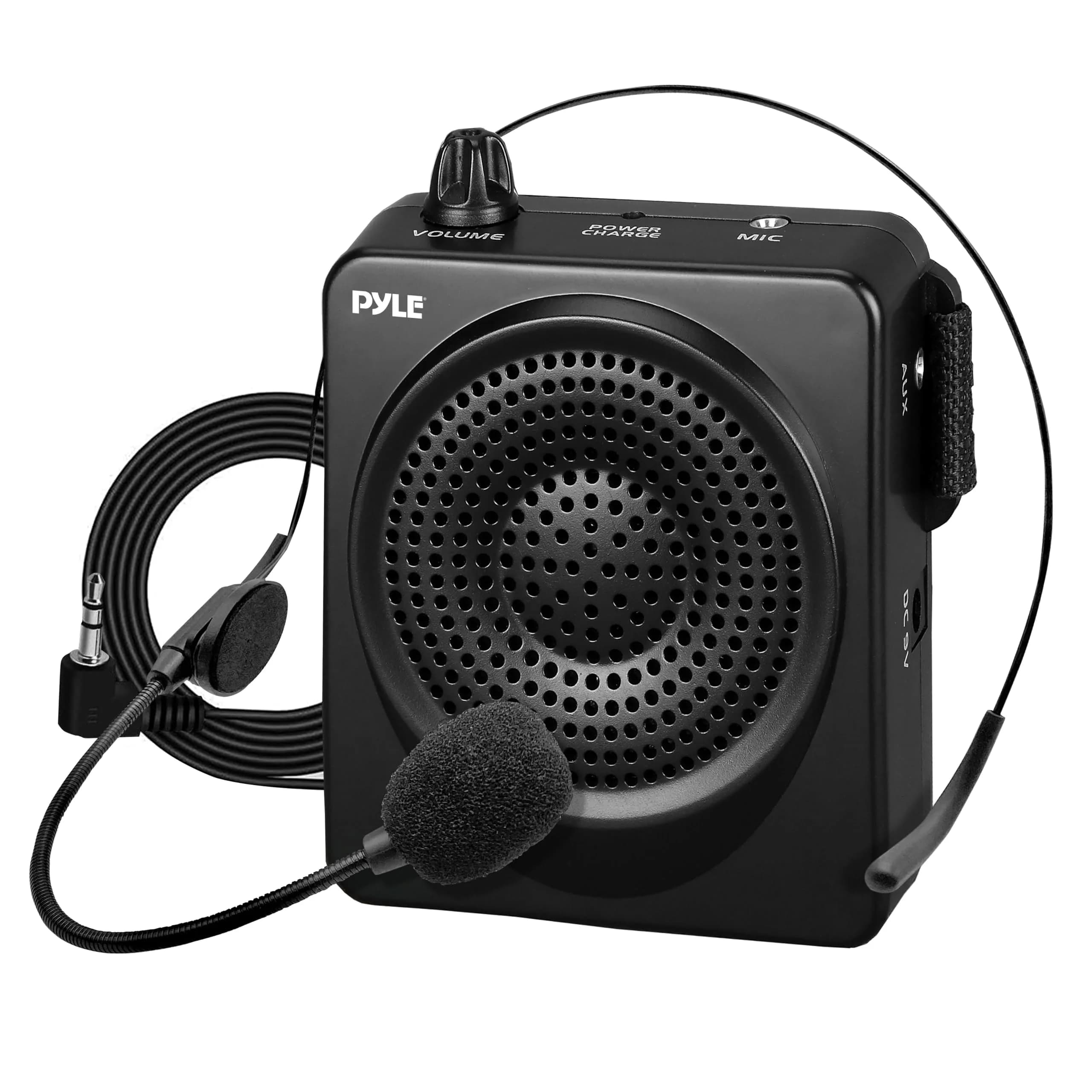 Pyle Portable Voice Amplifier 50W with Headset Mic | Rechargeable Battery, 8+ Hrs Use - main product image