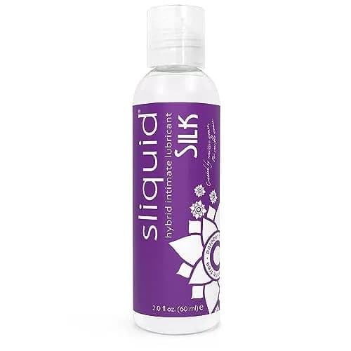 Sliquid Silk Hybrid Intimate Lubricant 59ml (2 Fl Oz) | Natural Feeling Long-Lasting Glide thumbnail 1