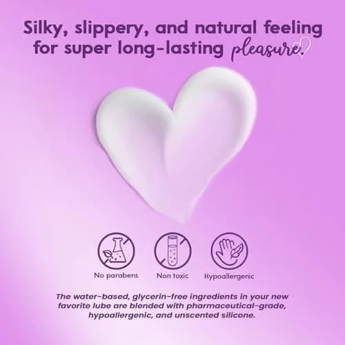 Sliquid Silk Hybrid Intimate Lubricant 59ml (2 Fl Oz) | Natural Feeling Long-Lasting Glide thumbnail 3