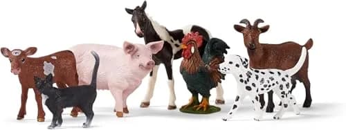 Schleich Farm World 7-Piece Farm Animal Playset 2.27 kg (5 lb) | Realistic Educational Toy Figures for Kids Ages 3+ thumbnail 1