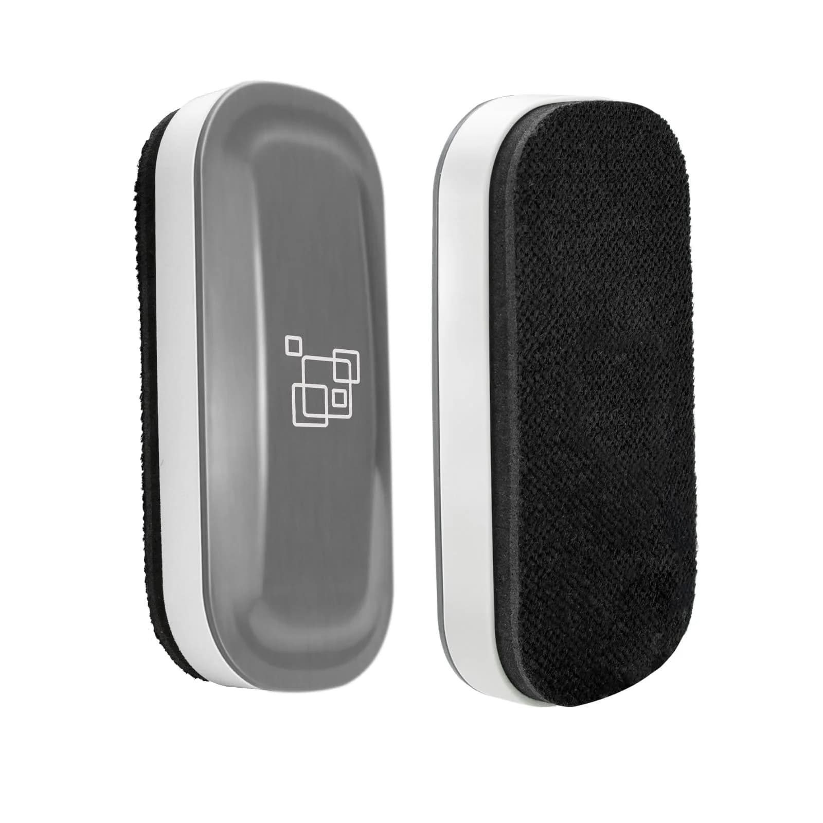 maxtek Magnetic Dry Erase Eraser 2-Pack | Gray, 12.7 cm (5 Inch) Length - main product image