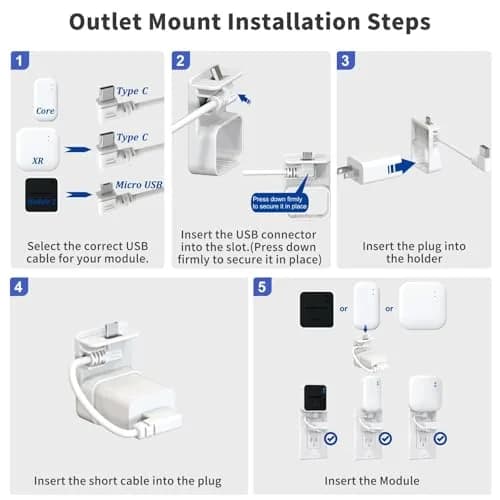Pefecon White Mount Bracket for Blink Outdoor Cameras | 360° Adjustable, Weatherproof, Easy Install thumbnail 9
