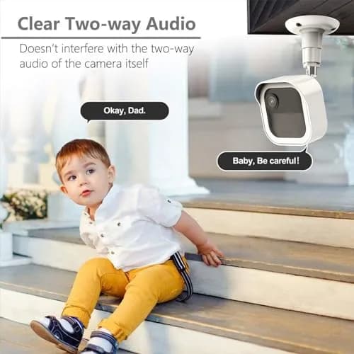Pefecon White Mount Bracket for Blink Outdoor Cameras | 360° Adjustable, Weatherproof, Easy Install thumbnail 3