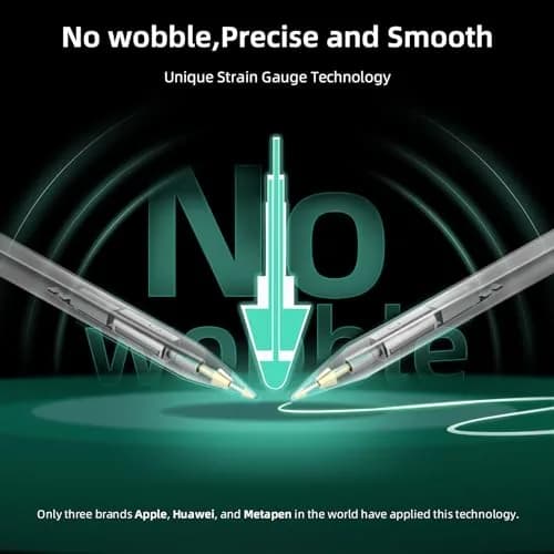 Metapen M3 Pro Stylus Pen with 4096 Pressure Levels & Tilt Function | Silver thumbnail 3
