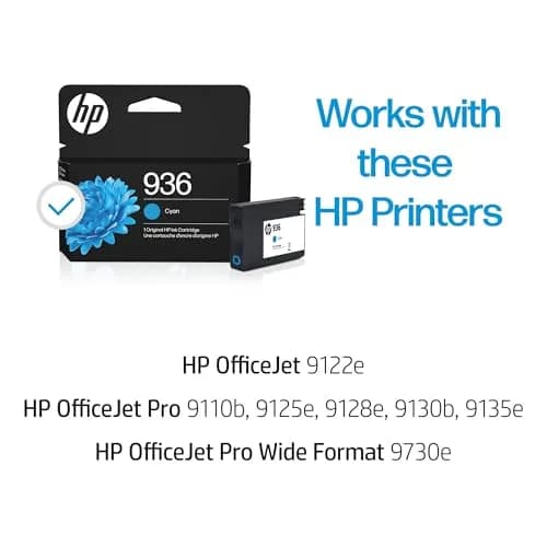 HP 936 Cyan Original Ink Cartridge | 800 Pages Yield | Fade-Resistant Prints thumbnail 2