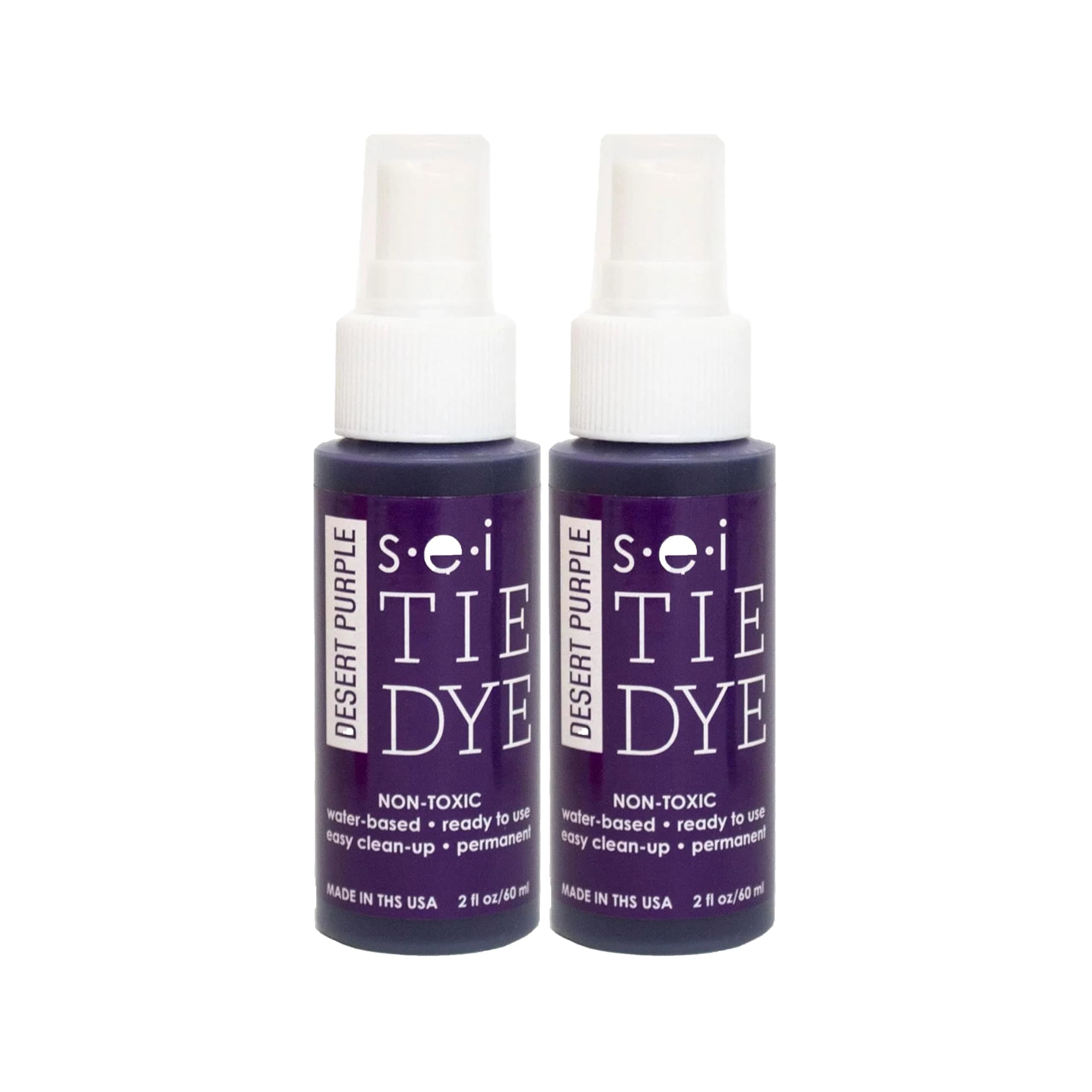 S·E·I Desert Purple Tie Dye Spray Bottle 2oz (59ml) | Permanent Fabric Dye for Clothing & Crafts