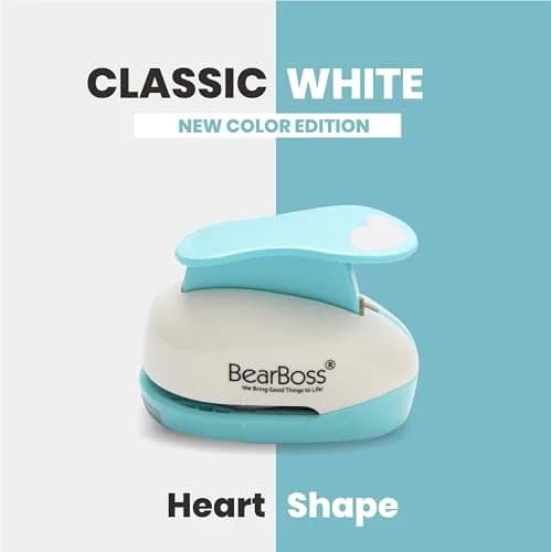 BearBoss Heart Paper Punch 2 inch (5.08 cm) | Ergonomic Lever for Effortless Crafting thumbnail 2